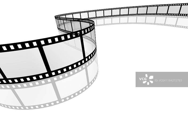 3D电影胶片反射图片素材