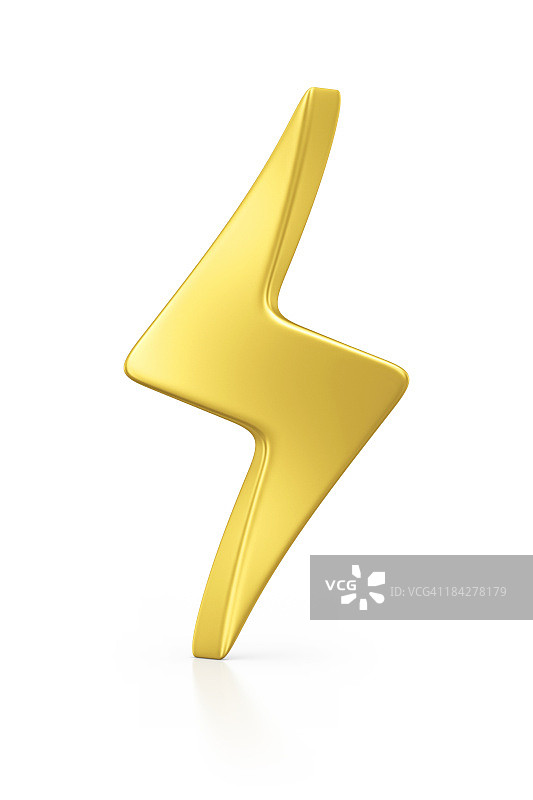 金色闪电图片素材