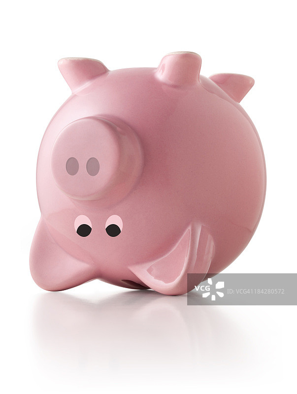 倒置的存钱罐图片素材