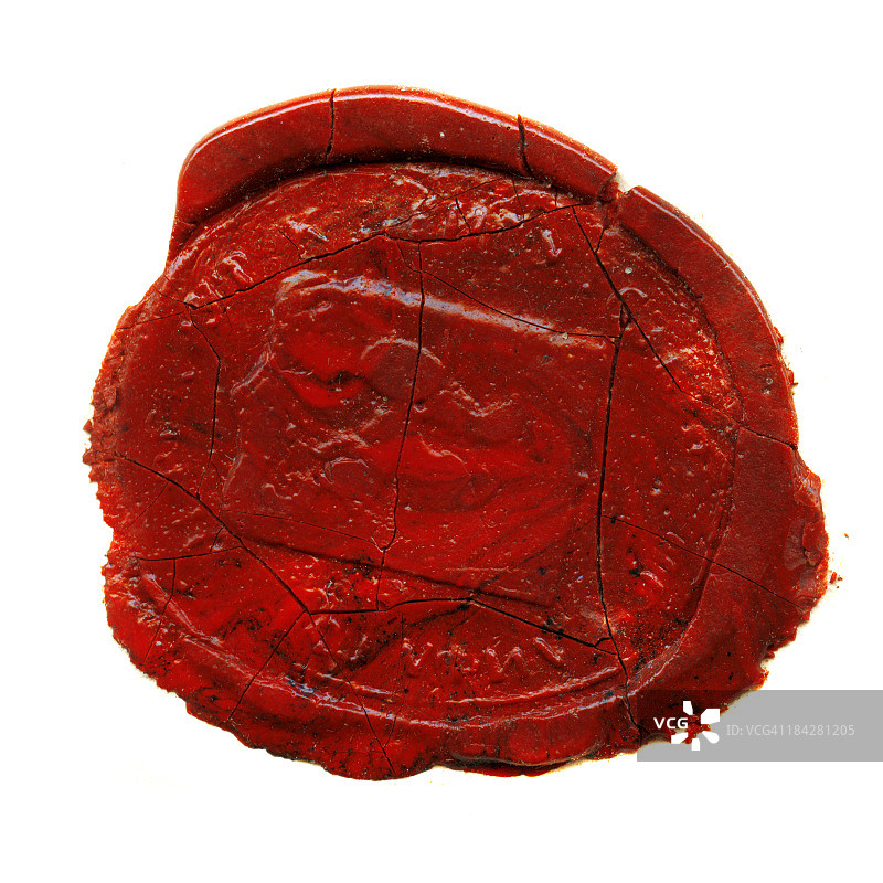 红色火漆印章图片素材