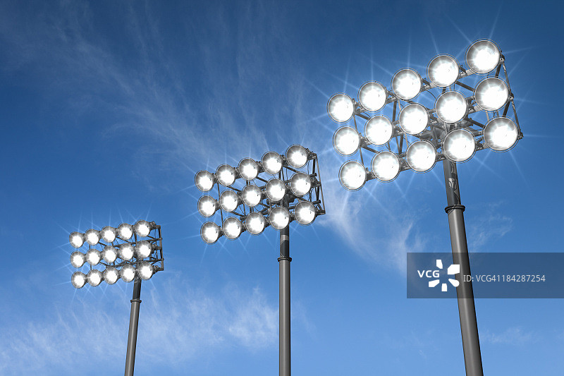 体育馆的灯光图片素材