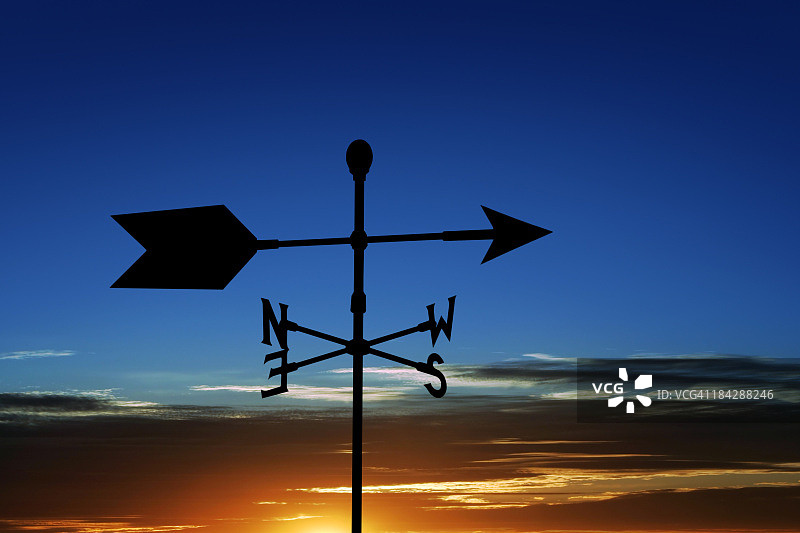 XL号风向标轮廓图片素材