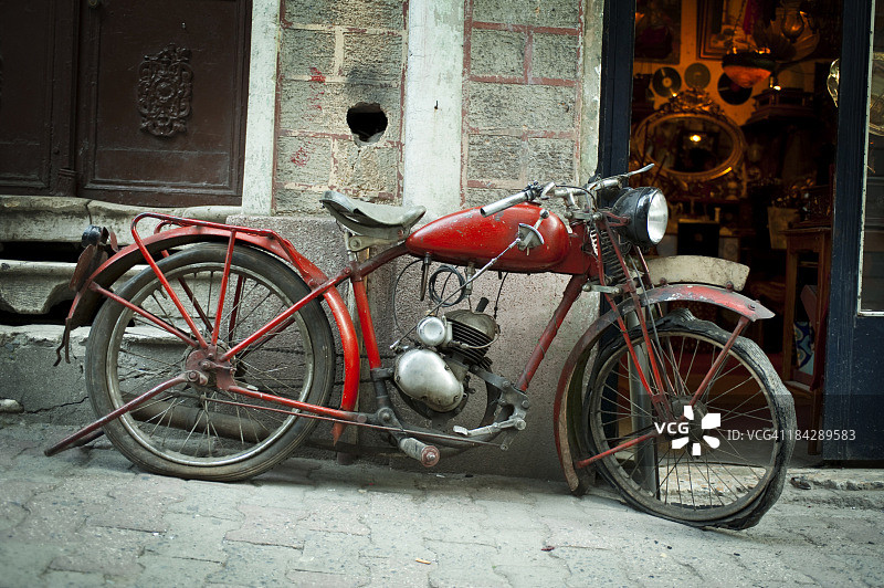 老式摩托车图片素材