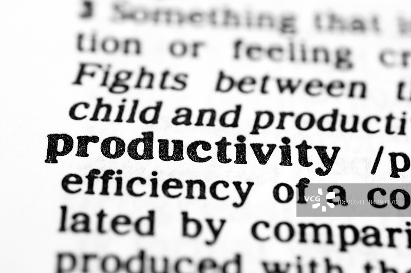 生产力词典释义图片素材