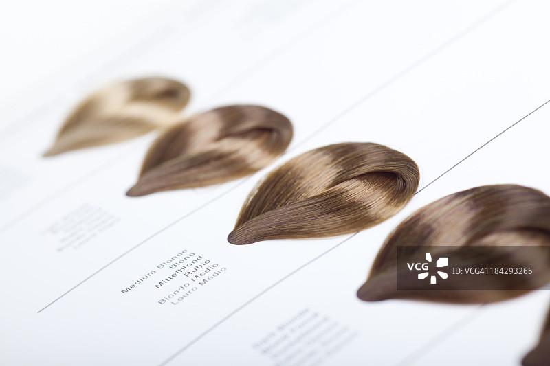 染发颜色样本图片素材