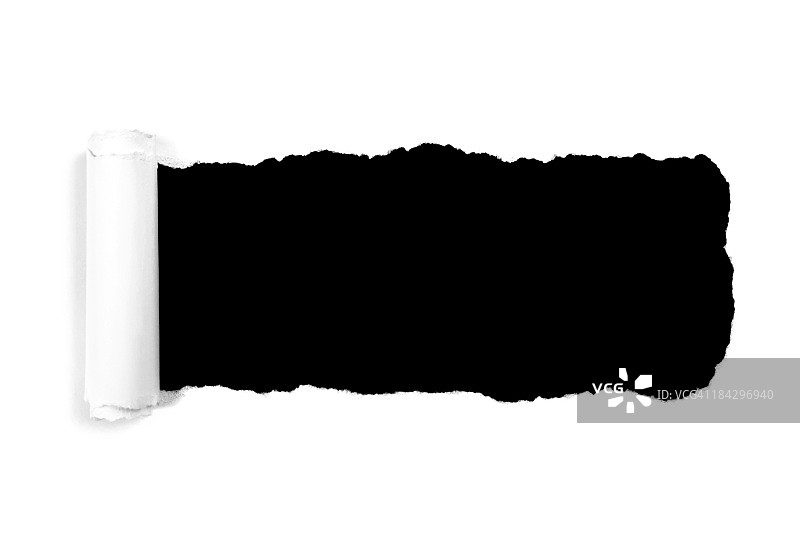 白色撕裂纸张图片素材