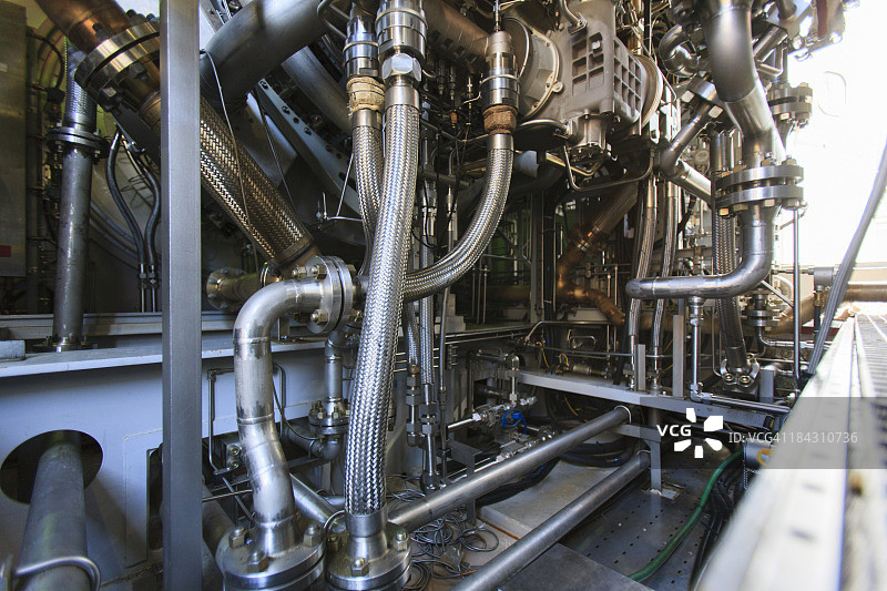 热电联产电厂的燃气轮机图片素材