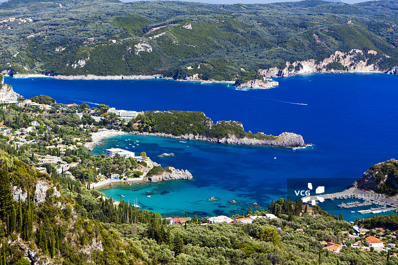 科孚岛帕莱奥卡斯特里察风光图片素材