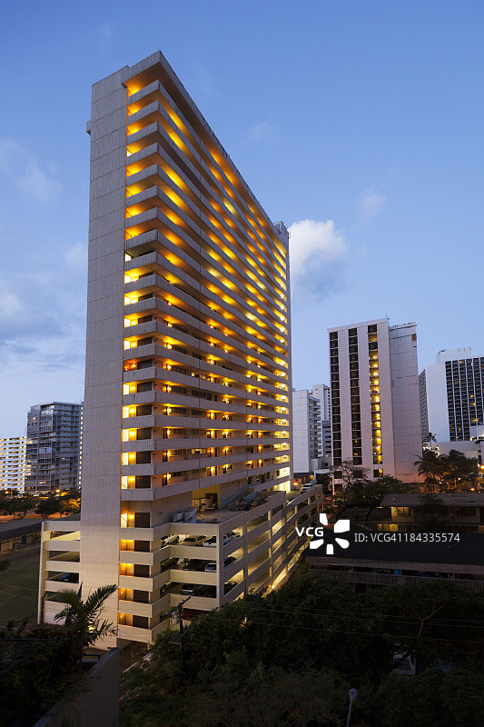 威基基的早晨图片素材