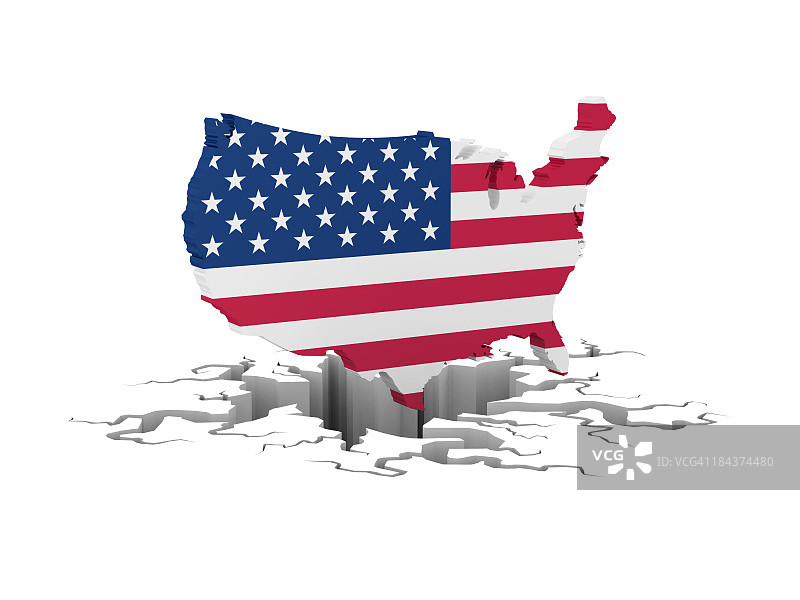 美国经济衰退图片素材