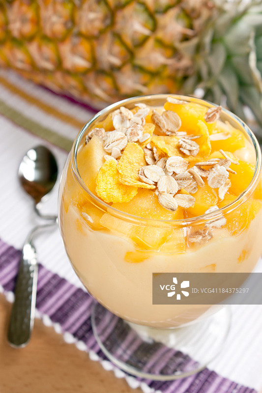 菠萝冰沙图片素材