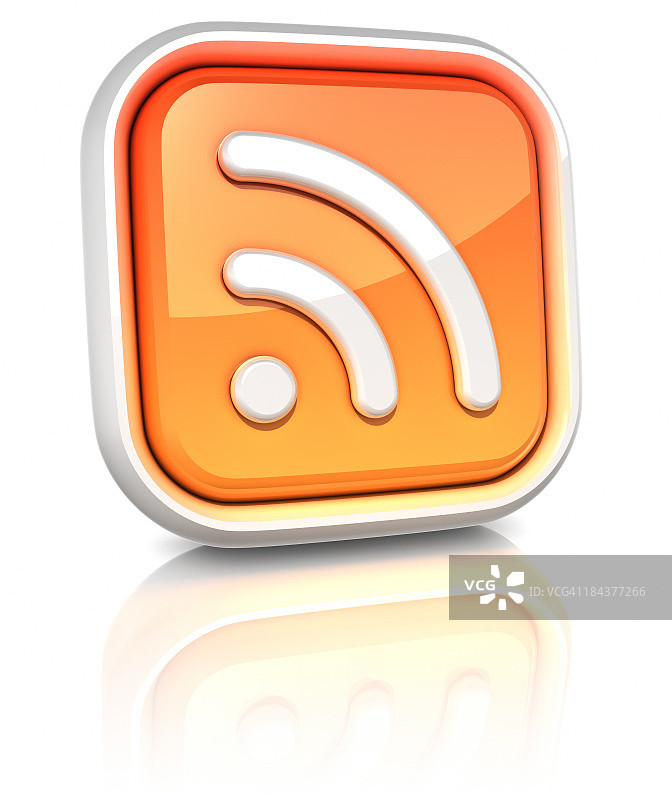 3D正方形图标 - RSS图片素材