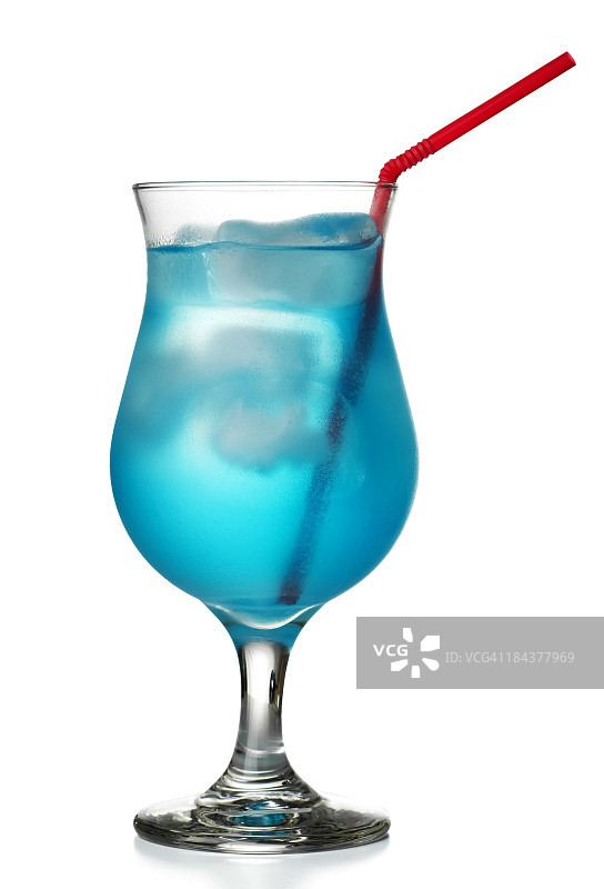 蓝色夏威夷鸡尾酒图片素材