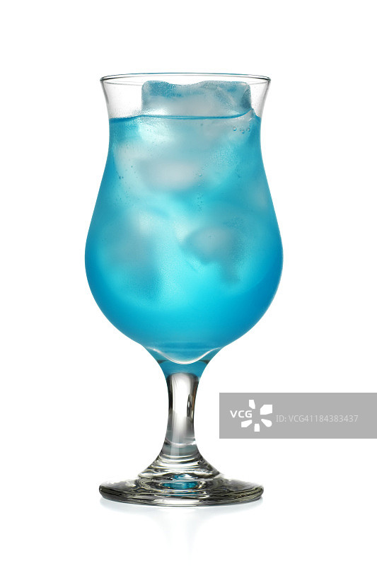 蓝色夏威夷鸡尾酒图片素材