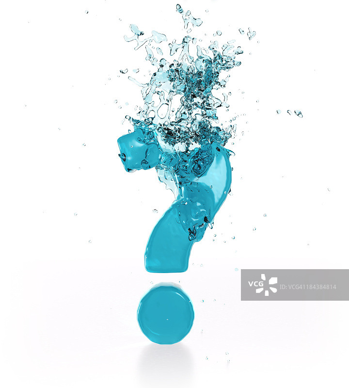 液体问号图片素材