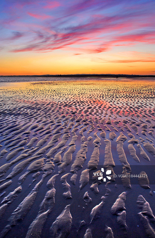 伊斯兰卡内拉的紫色日落图片素材