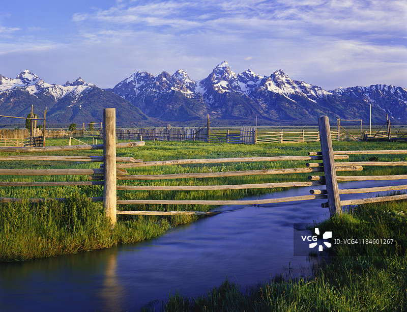 大提顿国家公园的春天图片素材
