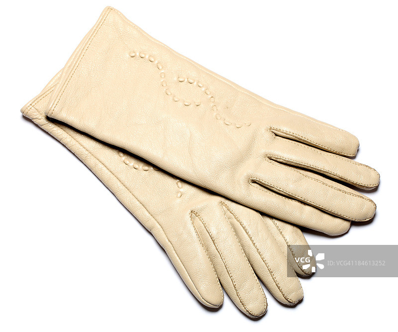 米色手套图片素材