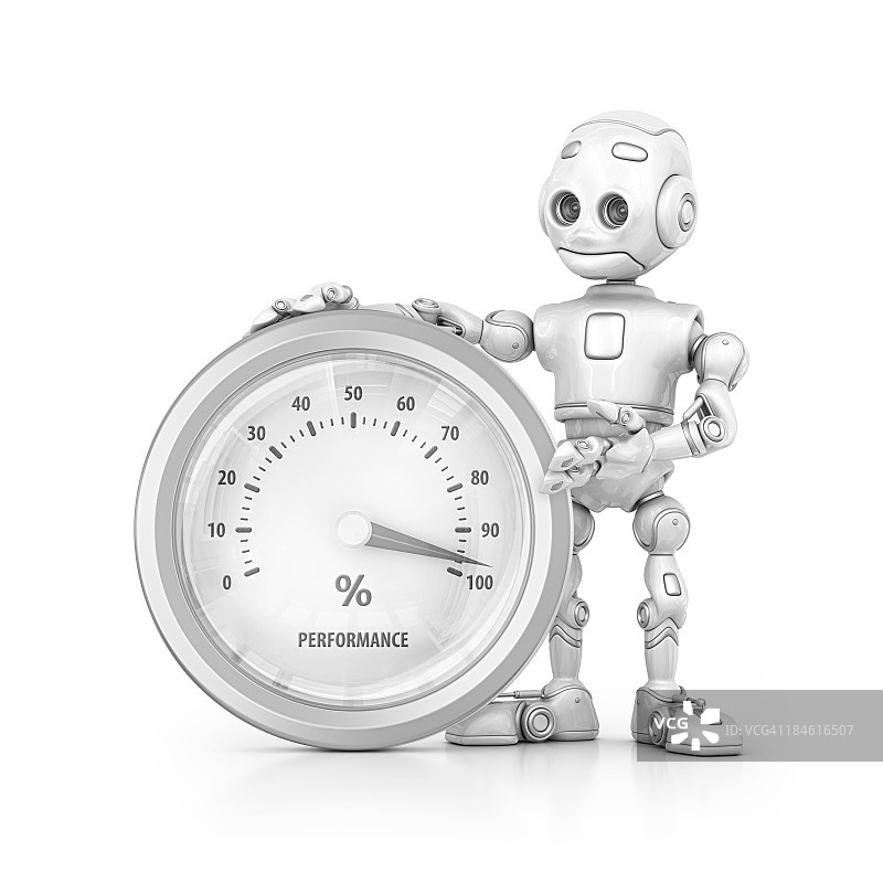 机器人和性能仪表图片素材