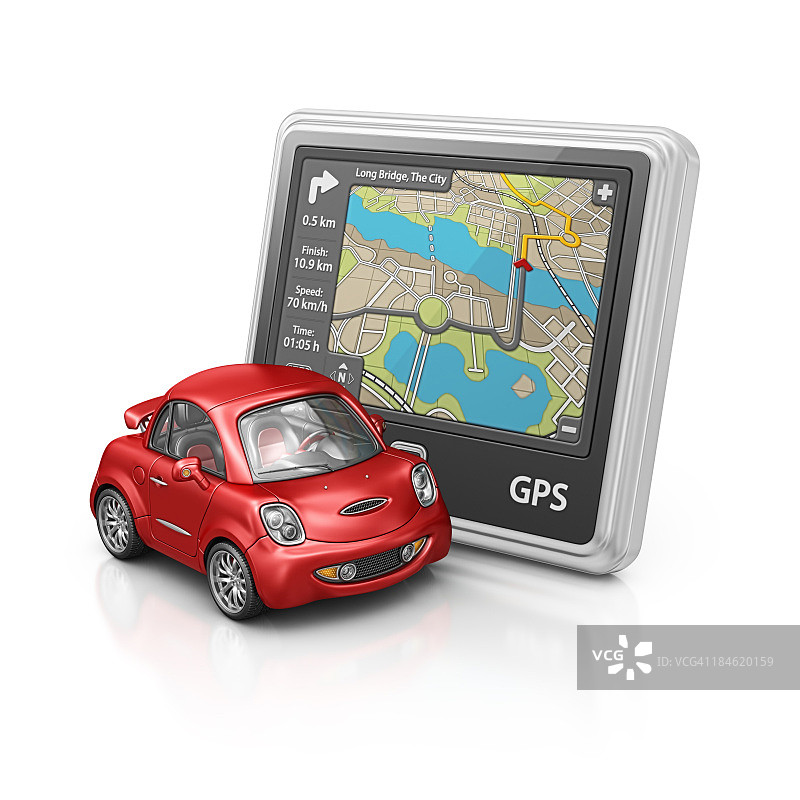 导航和城市汽车图片素材