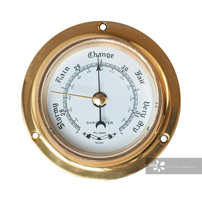 气压计——天气变化图片素材