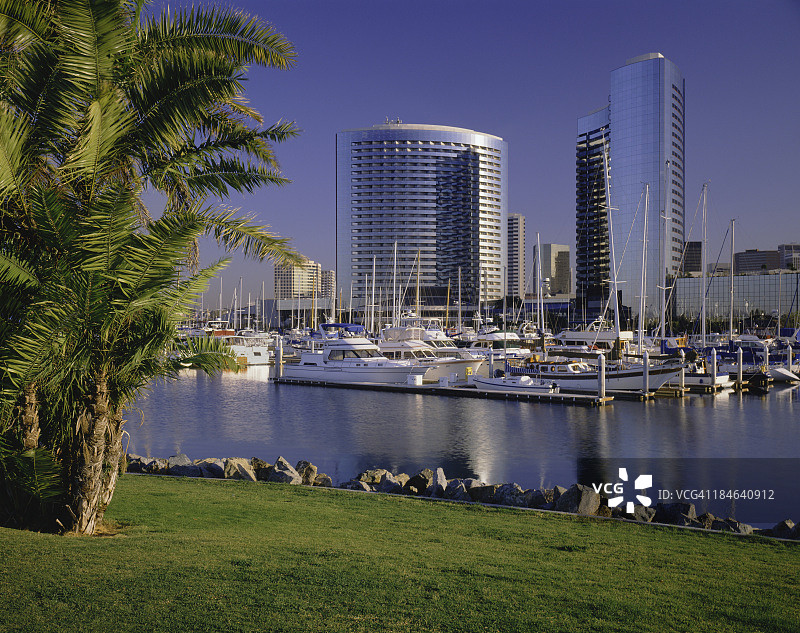 加利福尼亚州圣地亚哥天际线图片素材