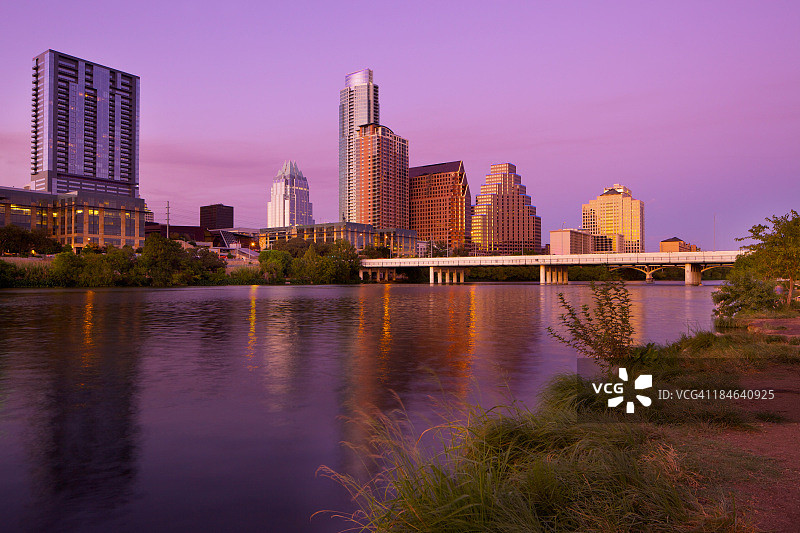 德克萨斯州奥斯汀的黄昏景色图片素材