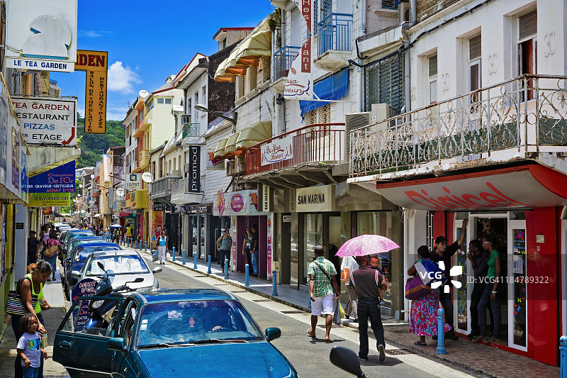 法兰西堡，马提尼克图片素材