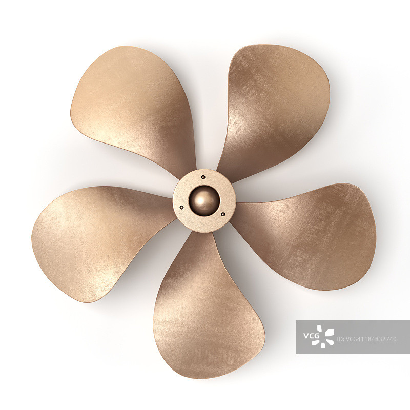 白色背景上的螺旋桨图片素材