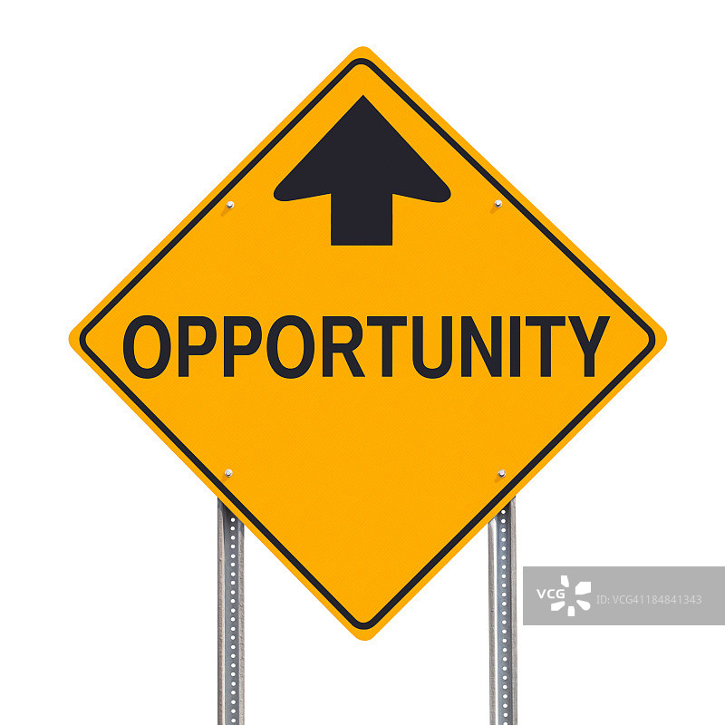 前方的机会路标图片素材