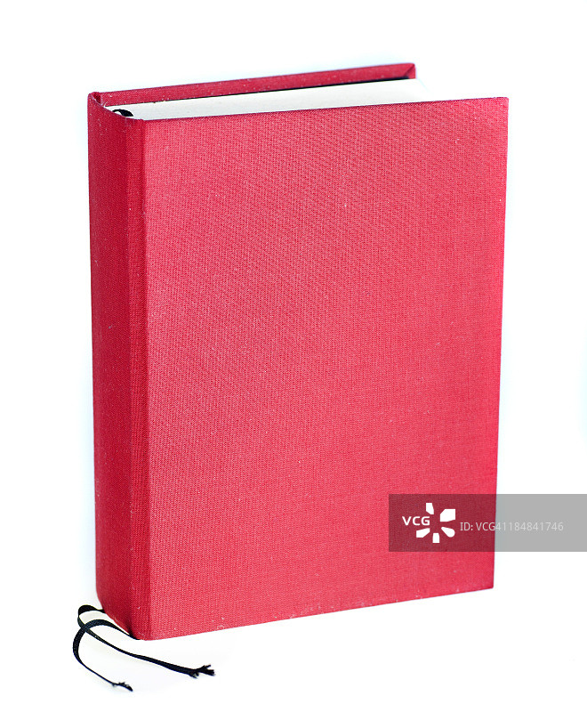 白色背景上的红皮书图片素材