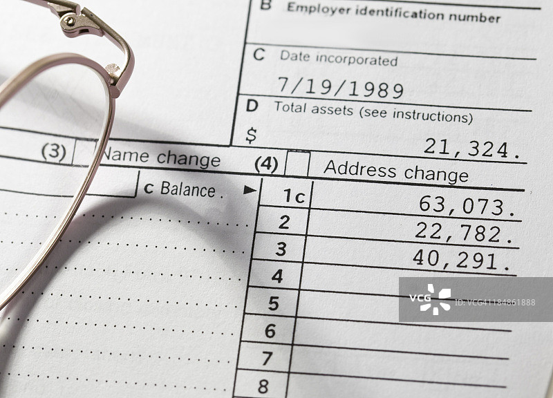 税务表格图片素材