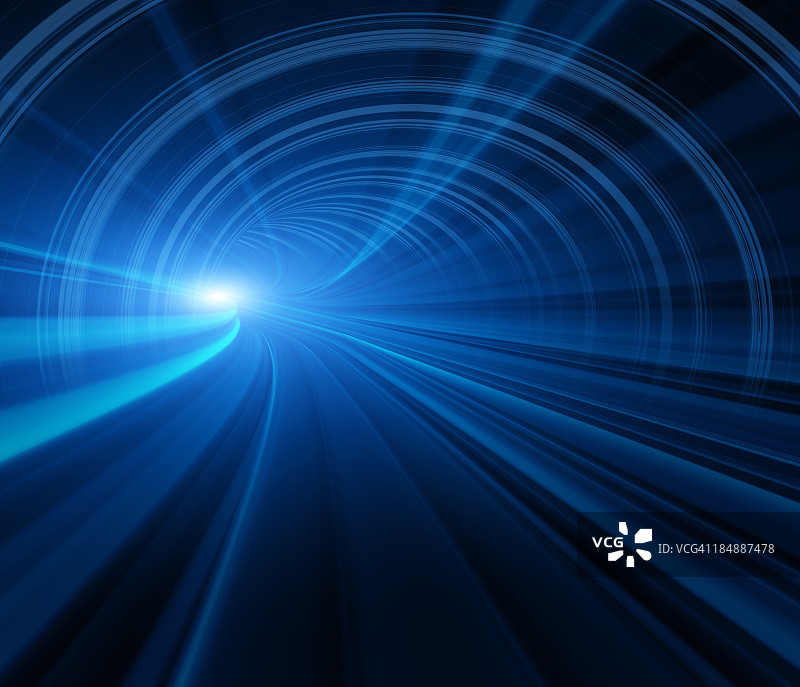 隧道中的抽象速度运动图片素材