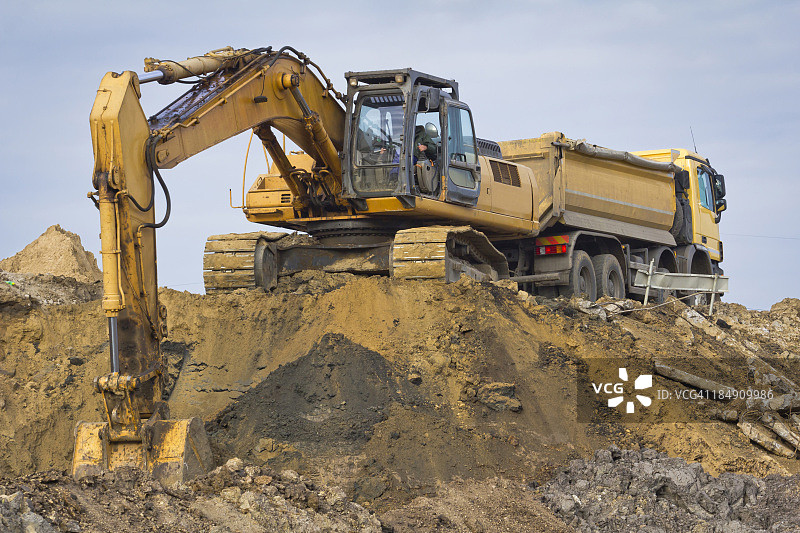 道路施工机械图片素材