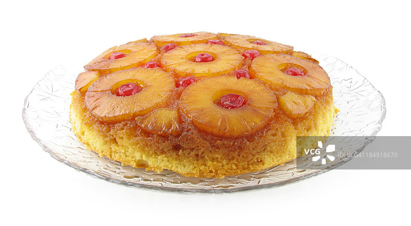 菠萝倒置蛋糕图片素材