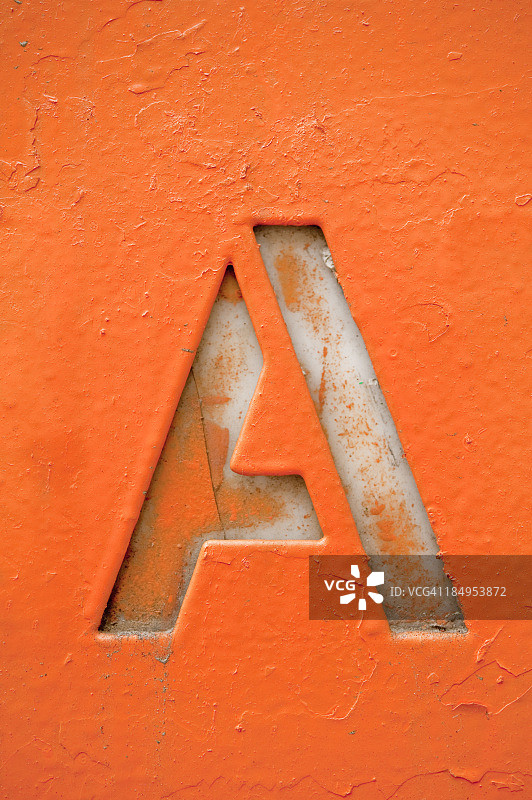 Grunge风格字母A图片素材