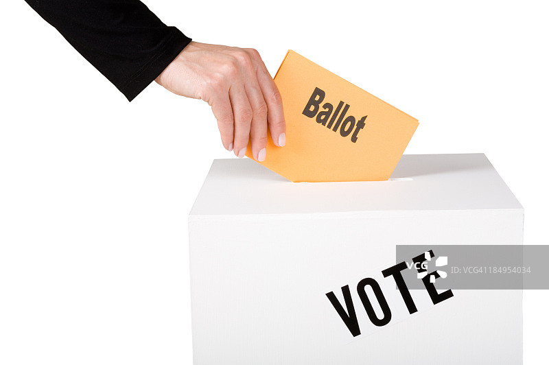 女人在投票图片素材