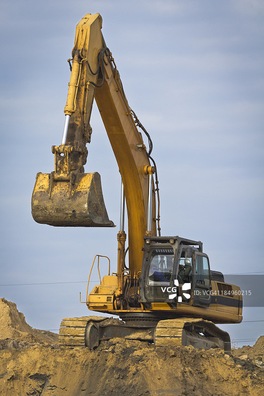 工作中挖掘机图片素材