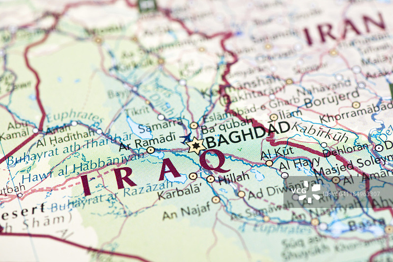伊拉克地图图片素材