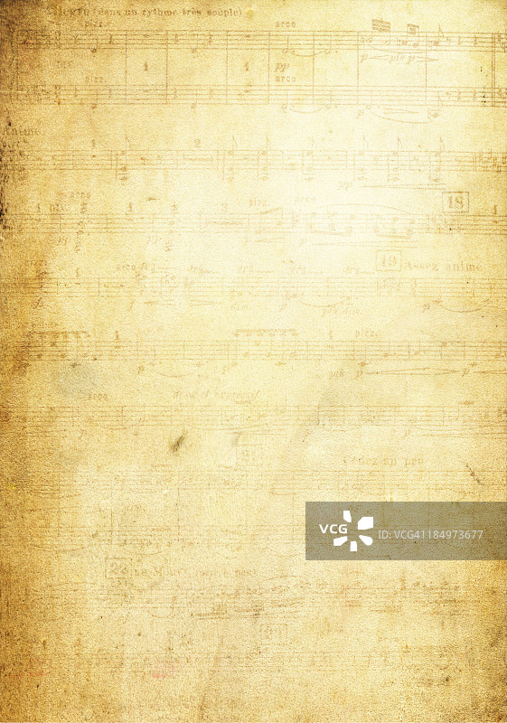 做旧音乐符号页面背景纹理图片素材