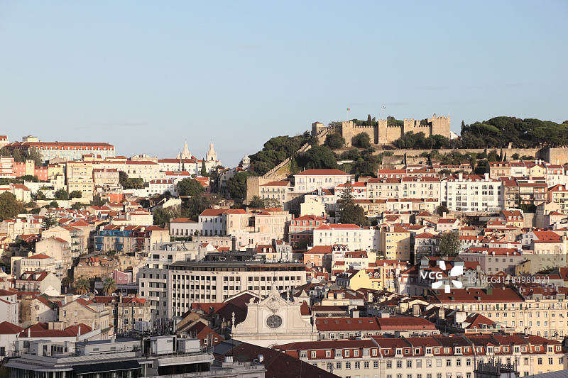 里斯本和圣乔治城堡图片素材