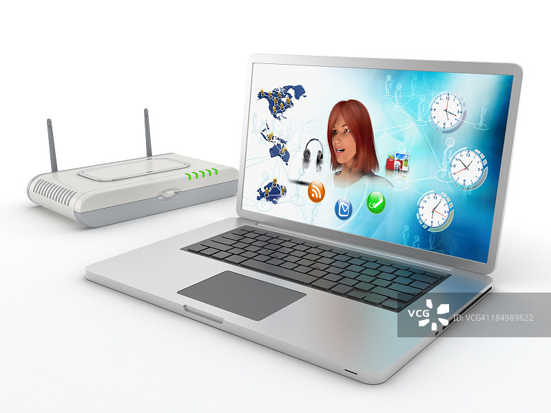 无线网络连接图片素材