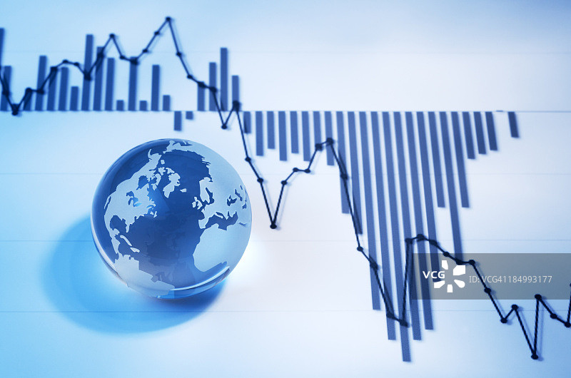 地球和图表图片素材