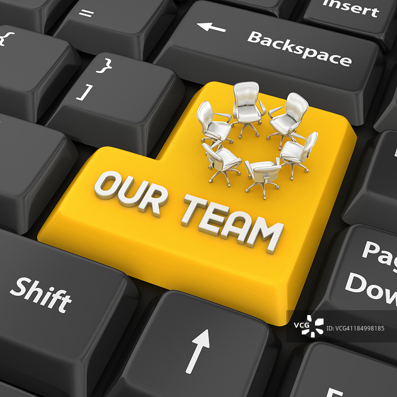 我们的团队输入键图片素材
