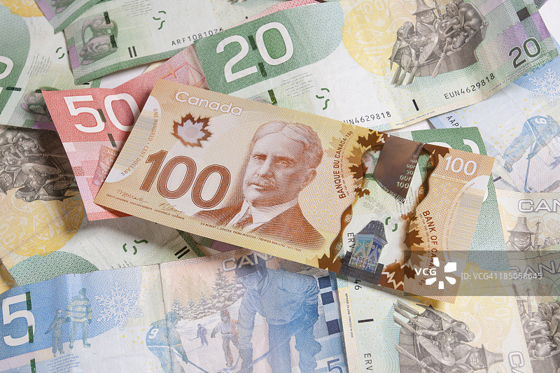加拿大货币图片素材