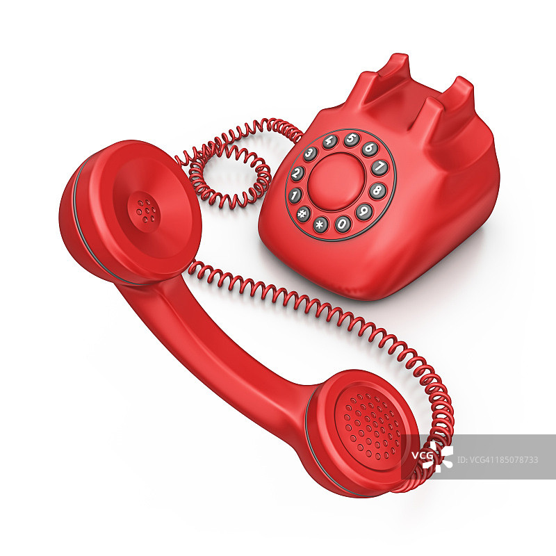 红色电话图片素材