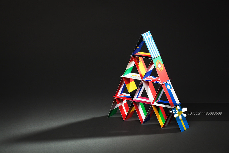 欧洲债务危机纸牌屋图片素材