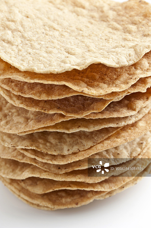 堆叠的墨西哥玉米脆饼图片素材