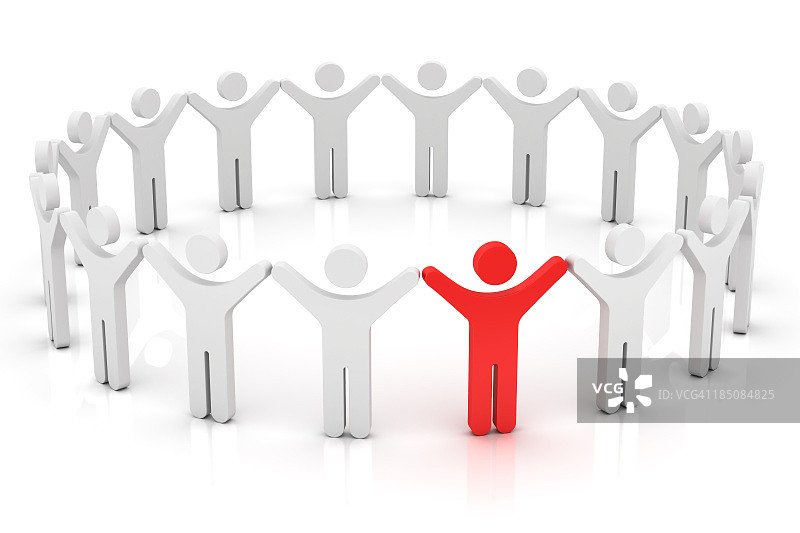 在人群中脱颖而出图片素材