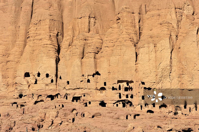 阿富汗的洞穴房屋图片素材